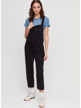 Wilfred Free Aritzia Woman Black Overall Jumpsuit SMALL Preppy Folk Country